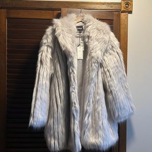 Faux fur coat